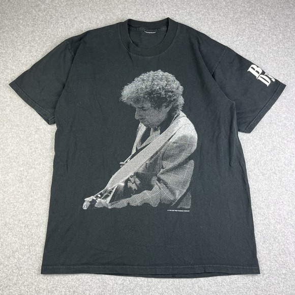 Vintage 1995 Bob Dylan T Shirt Men's Large Concert Tour Bay Area California Rare